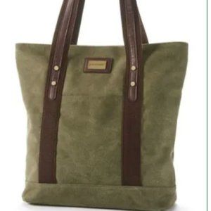 Barnes & Noble Punctuate Olive Tote Bag